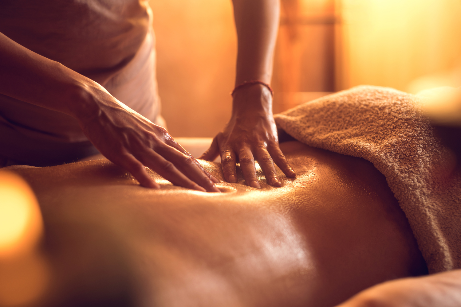 woman getting a facial